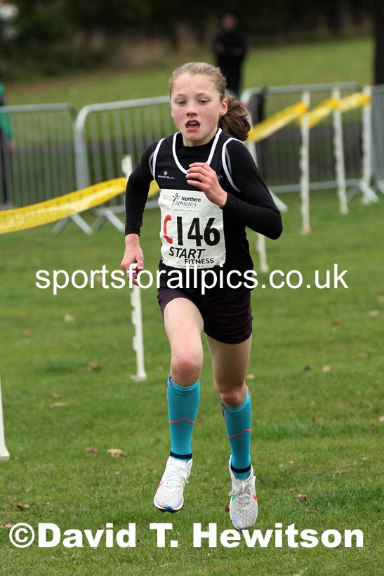 Girls under-15s Northern Cross Country Relays, Graves Park, Sheffield. Photo: David T. Hewitson/Sports for All Pics